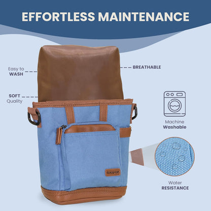 Dog Treat Pouch with Dog Clicker for Training - Hands-Free Dog Treat Bag with Magnetic Closure, Multi-Pocket Treat Pouches for Pet Training with Built-In Poop Bag Holder Pocket